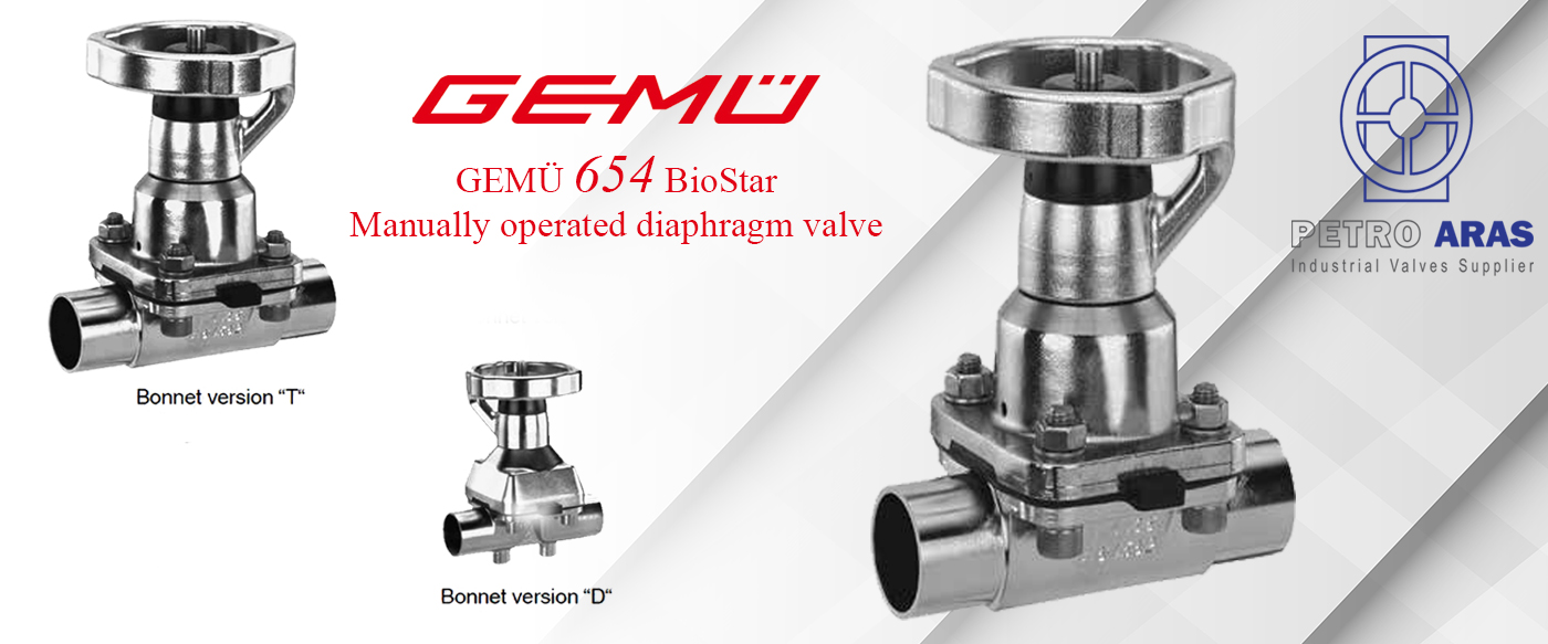 GEMÜ 654 BioStar Manually operated diaphragm valve